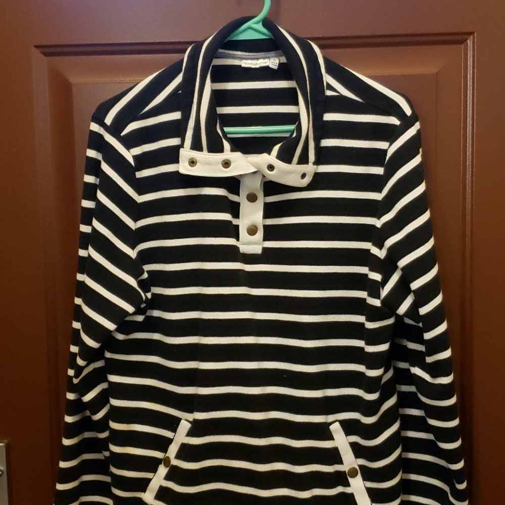 Croft & Borrow long sleeved striped shirt. Sz XL